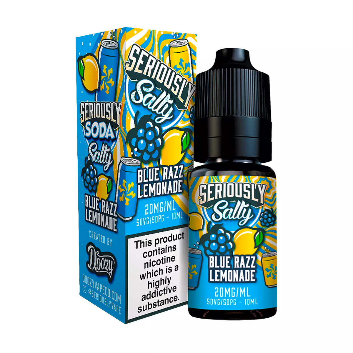 Our Famous Blue Razz Berry now with a Twist of Lemonade. The insanely tasty Blue Raspberries now with a Squeeze of Lemon make this Flavour even more Special!