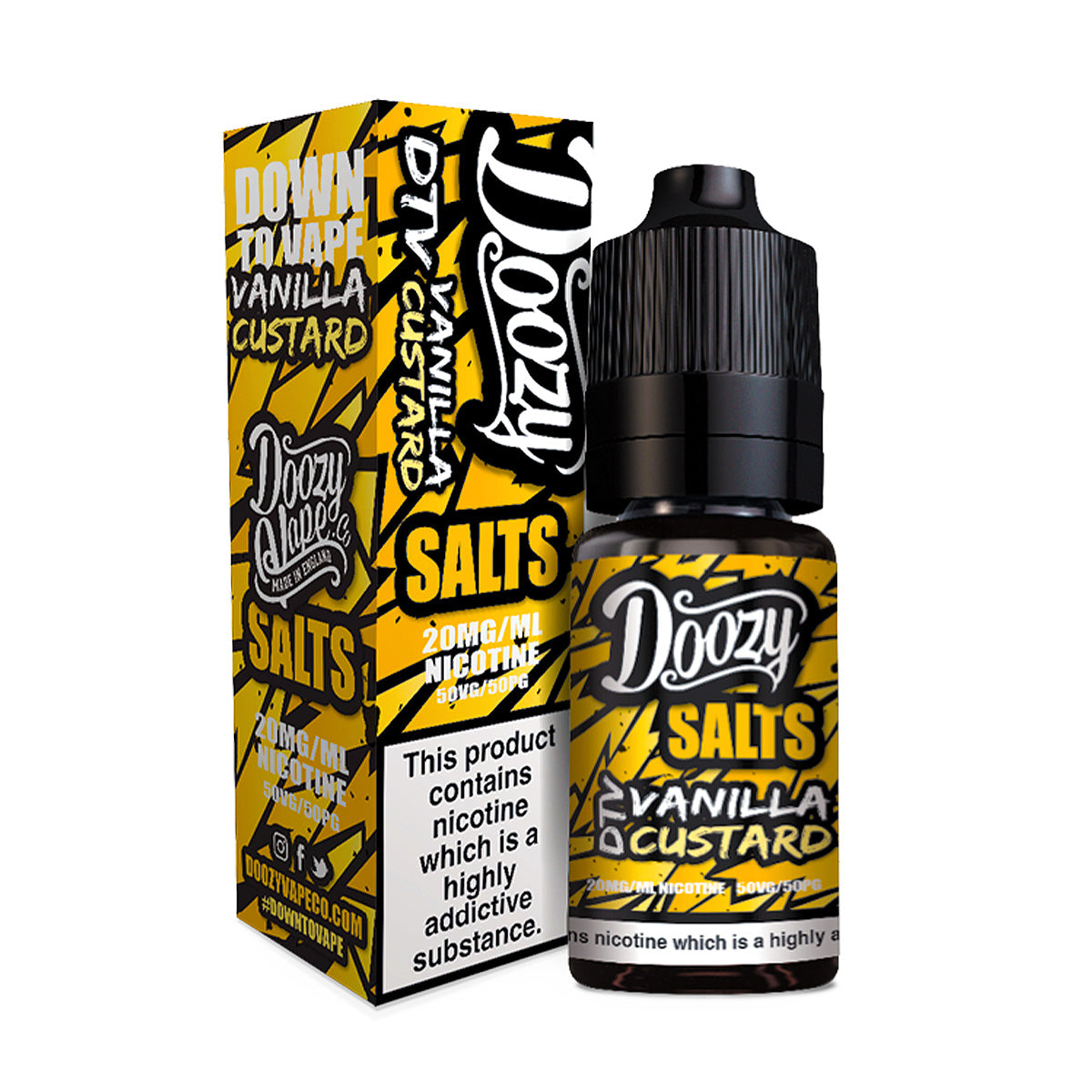 Vanilla Custard Nic Salt | Doozy | Buy 10ml Vape Juice Online UK