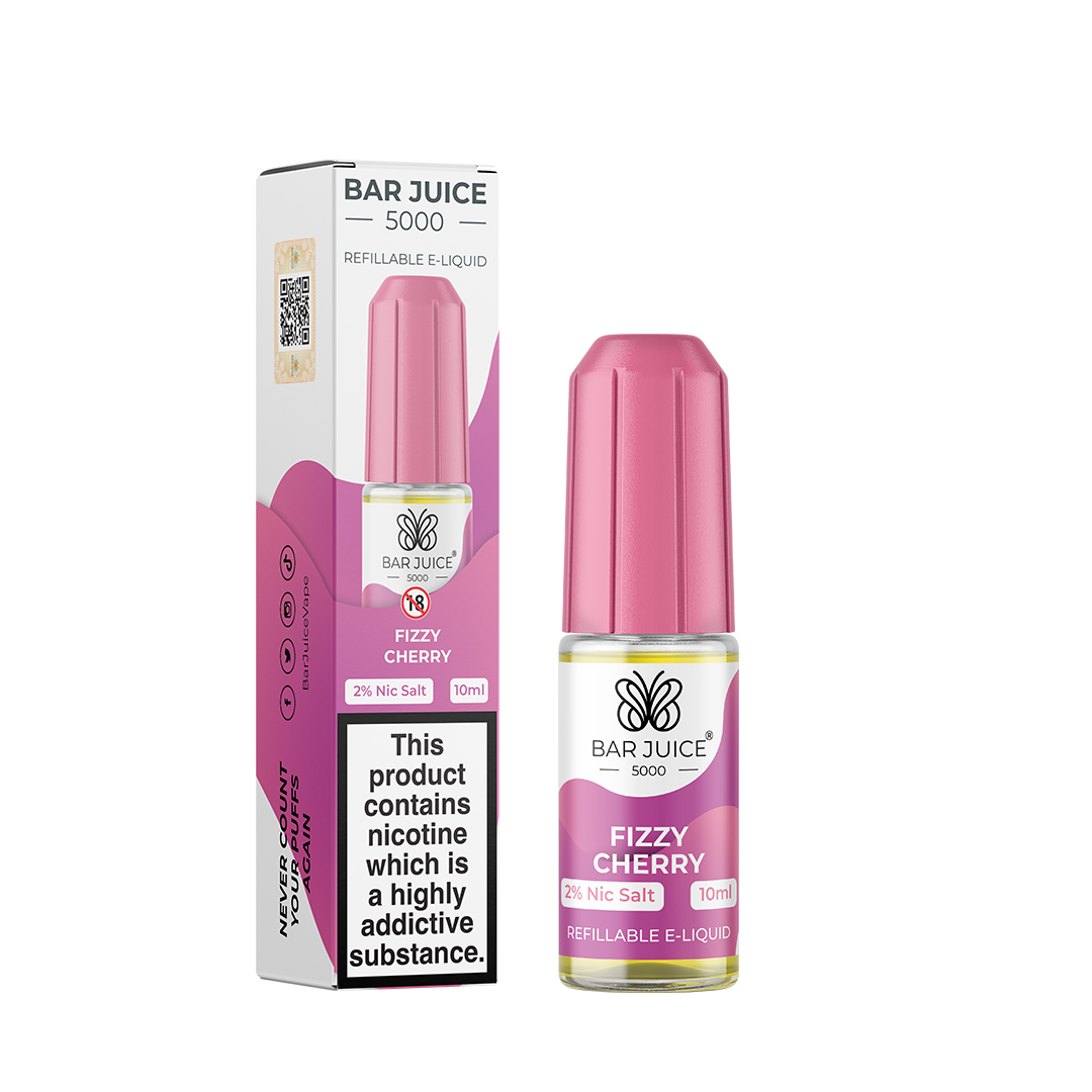 Bar Juice 5000 - Fizzy Cherry 10ml E Liquid Nicotine Salt