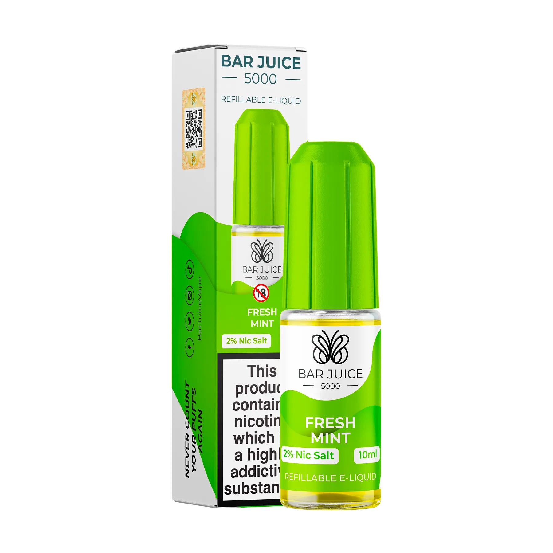 Bar Juice 5000 Fresh Mint | Buy 10ml Vape Juice Online UK
