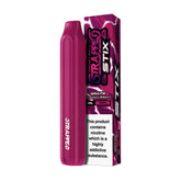 The Strapped Stix Grape Blackcurrant Disposable Vape combines sweet and sticky blackcurrant with tangy and slightly sour grape for an ultimate fruity flavour combo.