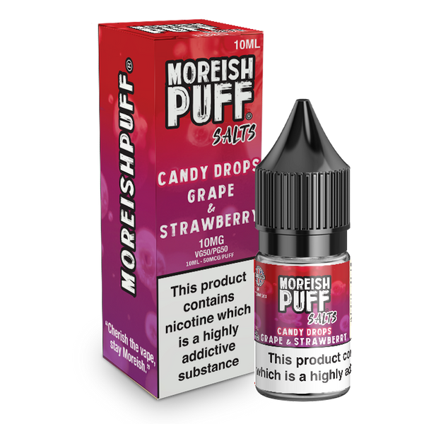 Moreish Puff 10ml Nicotine Salt - Grape & Strawberry