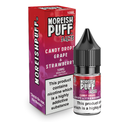 Moreish Puff 10ml Nicotine Salt - Grape & Strawberry