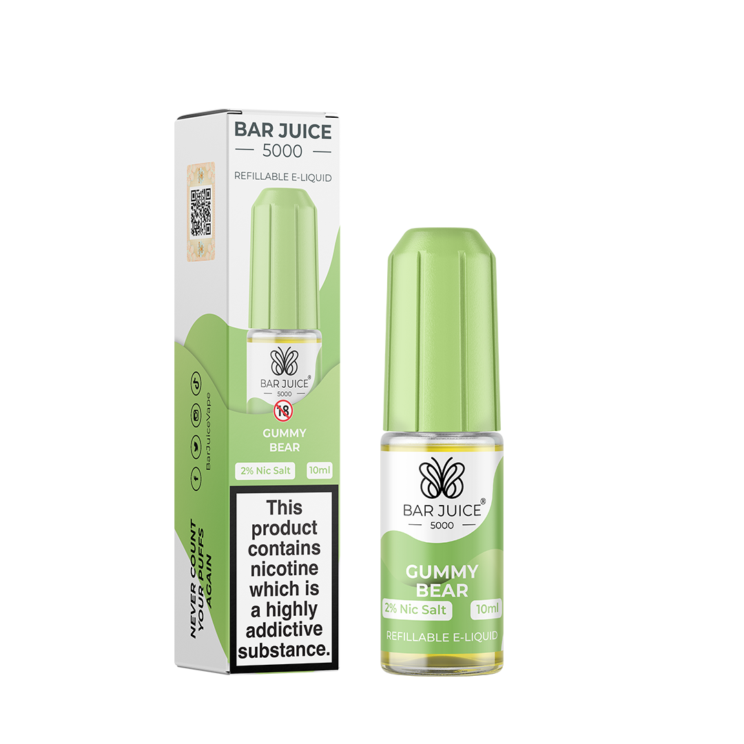 Bar Juice 5000 - Gummy Bear 10ml E Liquid Nicotine Salt