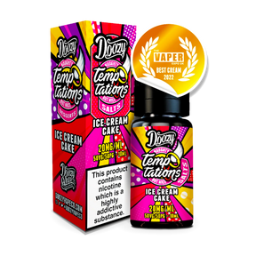 Doozy Tempations Ice Cream Cake 10ml E Liquid Nicotine Salt