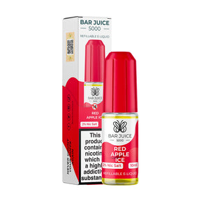 Bar Juice 5000 - Red Apple Ice 10ml E Liquid Nicotine Salt