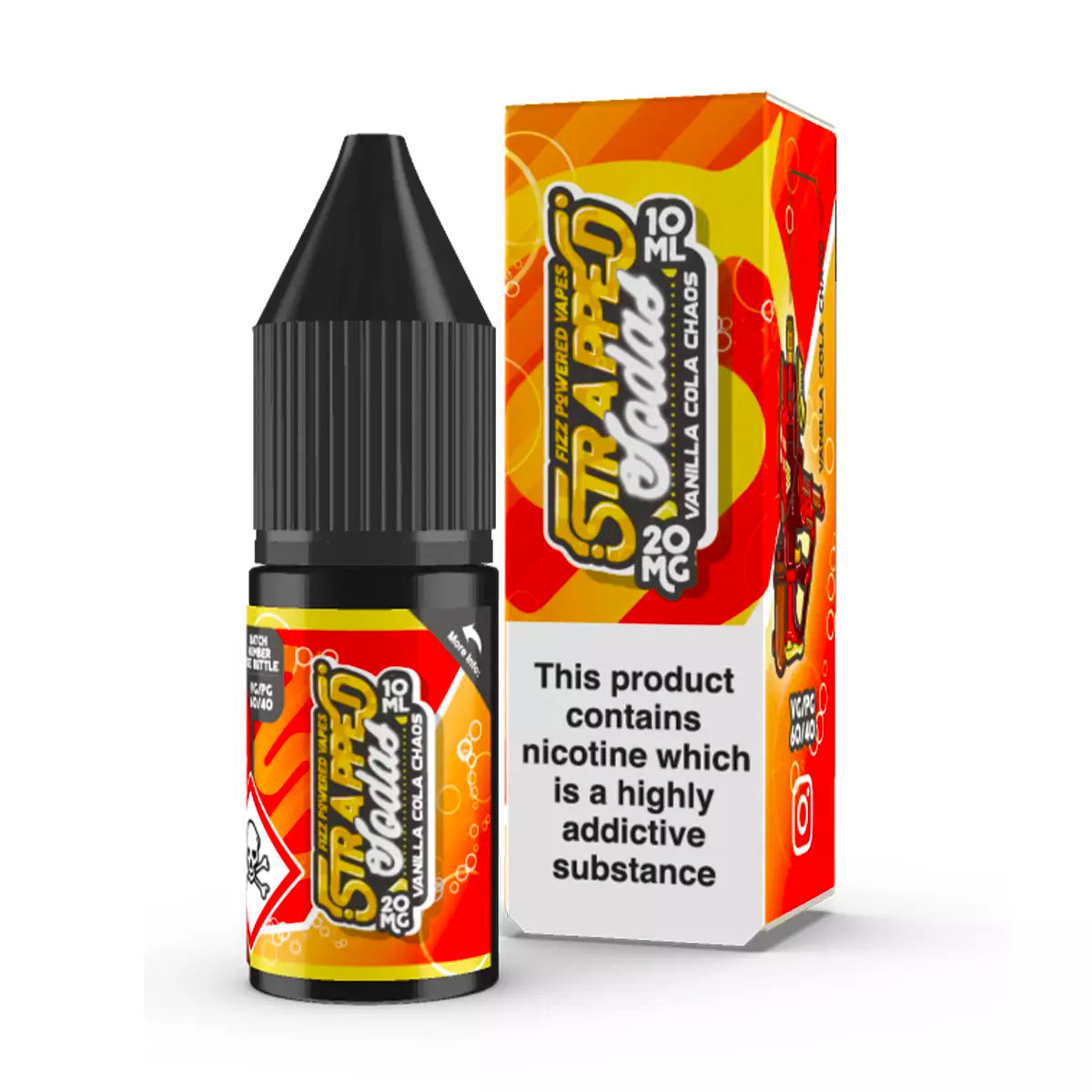 Vanilla Cola Chaos | Strapped | Buy 10ml Vape Juice Online