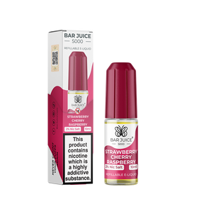 Bar Juice 5000 - Strawberry Cherry Raspberry 10ml E Liquid Nicotine Salt