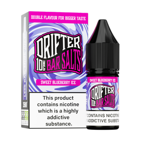 Drifter Bar Salts - Sweet Blueberry Ice 10ml E Liquid Nicotine Salt