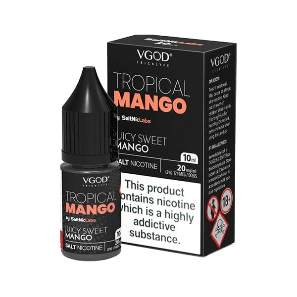 Vgod - Tropical Mango 10ml E Liquid Nicotine Salt